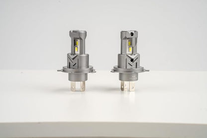 Marsauto M1C H4/9003 Light Bulbs, Fanless IP68 Fog Light – 2 Pack | 6500K cool white, 1:1 mini size no adapter, fits car truck SUV motorcycle, all-weather IP68, 5-min DIY install
