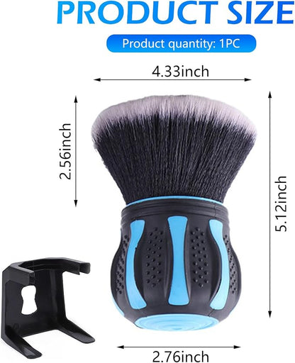 Car Detailing Brush, Ultra Soft Tire Shine Brush with Storage Rack, Interior Cleaning Tool, Universal Beauty Tools for Most Cars (Blue)