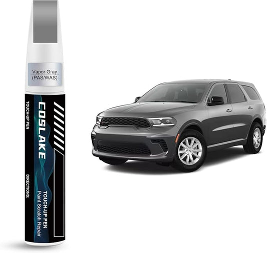 Car Touch Up Paint(Vapor Gray(PAS/WAS)) for Dodge, Car Paint Scratch Repair Kit, Quick & Easy Solution to Repair, Scratch Remover Pen with 2PCS Disposable Micro Applicators