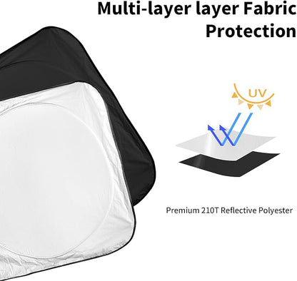 INSAUTO for Forester SUV Windshield Sun Shade Car Sunshades, Custom-fit 2019-2023 2024 Subaru Forester Windshield Cover Front Window Sun Visor Shield Keep Vehicle Cool Interior Accessories
