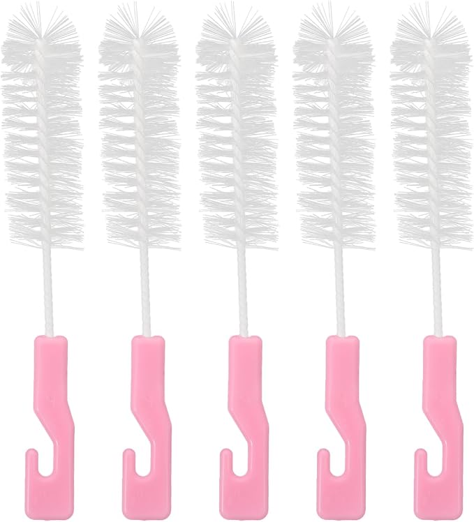 Beavorty 5 Pcs Hearing Aid Cleaning Brushes Portable Small Tube Vent Cleaner Kit Compact Handheld Tool for Earphone and Hearing Aid Maintenance