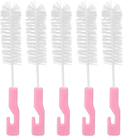 Beavorty 5 Pcs Hearing Aid Cleaning Brushes Portable Small Tube Vent Cleaner Kit Compact Handheld Tool for Earphone and Hearing Aid Maintenance