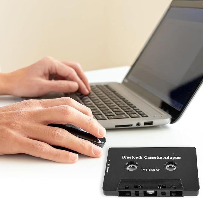Cassette Bluetooth Adapter for Car, Wireless 5.1 Bluetooth Cassette Adapter, Wireless Cassette Receiver for Car
