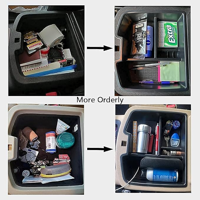 TACORBO Center Console Organizer Tray for 2007-2014 GMC Sierra 2500 3500 Accessories Yukon XL Silverado 2500 3500 Suburban 1500 Tahoe / 07-13 GMC Sierra 1500 Chevy Silverado Suburban 2500 Avalanche