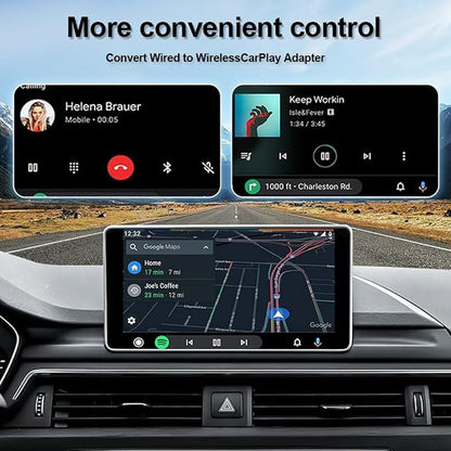 Wireless Carplay Adapter for Toyota Tacoma 2020 2021 2022 2023 2024 2025 2026, Convert Wired to Plug and Play Android Auto Adapter Car Play Dongle Accessories