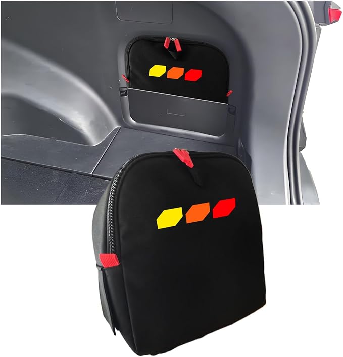 Trunk cubby storage bag Cargo side pocket compatible with RAV4 2019-2025 backpack organizer car trunk accessories (Tricolor)