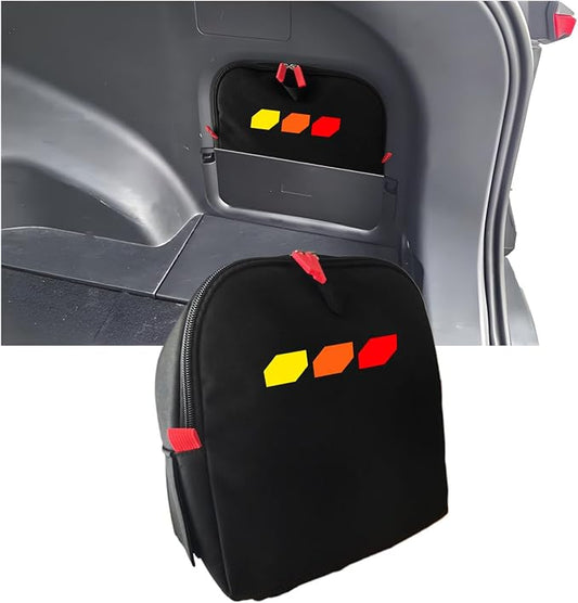 Trunk cubby storage bag Cargo side pocket compatible with RAV4 2019-2025 backpack organizer car trunk accessories (Tricolor)