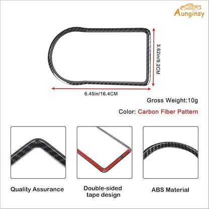 Aunginsy Car Gear Shift Panel Cup Holder Trim Ring Compatible with Toyota Tacoma 2016-2023 Truck Center Console Gear Shifter Cup Holder Panel Decorative Frame Protection Cover ABS Interior Accessories