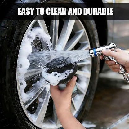 Tire Shine Applicator Pad, Reusable Tire Foam Sponge, No-Drip Streak-Free Tire Shine Applicator Pad, Durable and Reusable Hex-Grip Tires Dressing Applicators Pad for Most Vehicles