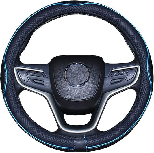 Mayco Bell 2019 New Microfiber Leather Car Extra Large Steering Wheel Cover for Big Trucks (20'',Light Blue)