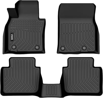 VIWIK Car Floor Mats for Mazda CX-50 2023 2024, All Weather Car Mats Custom TPE Rubber Floor Liners for Mazda CX50 1st and 2nd Row Front & Rear Automotive Accessories