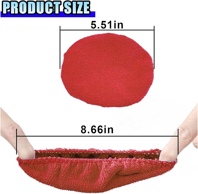 20PCS Microfiber Cloths for Car Windshield Cleaning Tool, Replaced Glass Cleaning Clothes, Interior Auto Window Cleaner Washing Bonnets, Washable & Reusable Microfiber Pads Cover Kit (Square)
