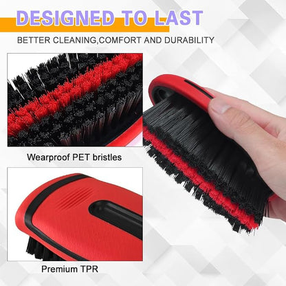 Carpet and Upholstery Cleaning Brush, Household Hard Bristle Brush, Car Plastic Gap Cleaning Brush, Universal Auto Detailing Brush for Car Interior Seat, Clothes and Sofa Cleaning