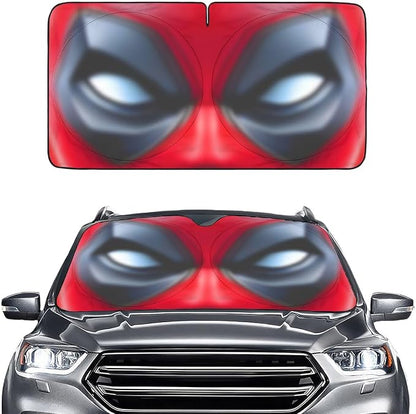 GENANY Funny Red Eyes Movie Windshield Sun Shade for Car SUV Truck (64x32 Inches), Automobile Sunshade, Protector Blocks UV, Car Decor