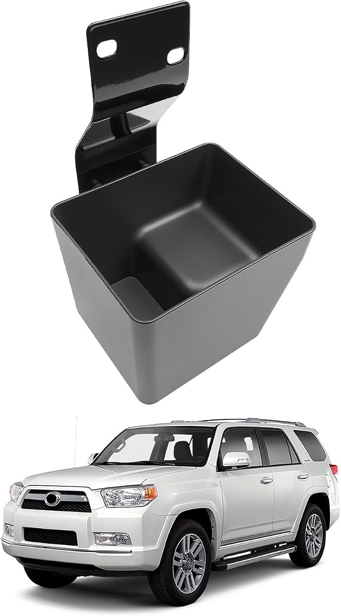 Trunk Organizer Fits for 2010-2024 Toyota 4Runner 5-Seat 2nd Row Trunk Storage Box No-Drill Compatible with 4Runner Accessories (Left Hidden)