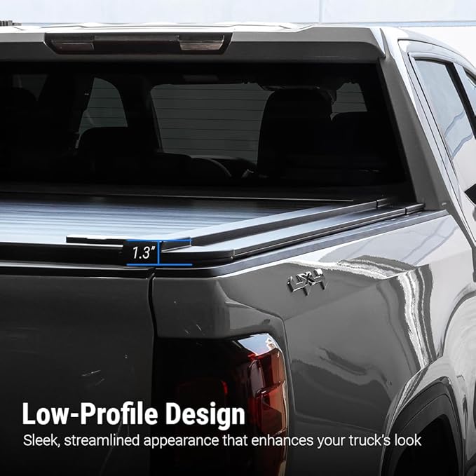 Syneticusa MB Retractable Tonneau Cover for | 2009-2026 Ram 1500 5.7 FT | 6063-T5 Aluminum | Double Lock | 3-Year Warranty | Waterproof Low Profile Hard Truck Bed Cover