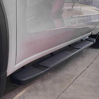 COMNOVA 6 Inch Running Boards Compatible with 19-26 Chevy Silverado 1500 Crew Cab, 20-26 Silverado/Sierra 2500HD 3500HD Crew Cab, Step Bar Running Board for Silverado, Including in 8 Brackets.