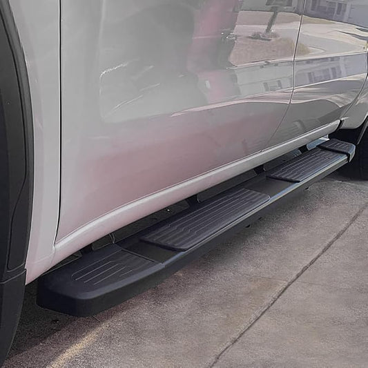 COMNOVA 6 Inch Running Boards Compatible with 19-26 Chevy Silverado 1500 Crew Cab, 20-26 Silverado/Sierra 2500HD 3500HD Crew Cab, Step Bar Running Board for Silverado, Including in 8 Brackets.
