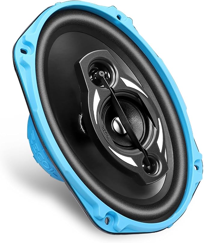 RECOIL RCX694 Echo Series 4-Way 6X9-Inch Car Audio Coaxial Speaker System with Grilles Pair