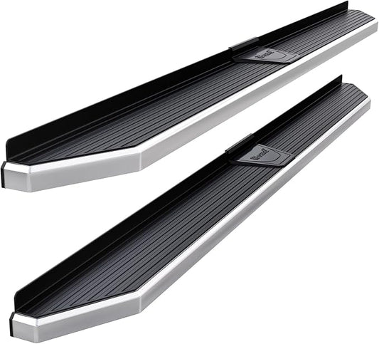APS Polished Running Boards Style Compatible with Ford Ranger Mazda B-Series 1999-2011 Super Cab 4-Door (Drilling Required) (Side Steps Side Bars) 6in Wide 304 Stainless Steel