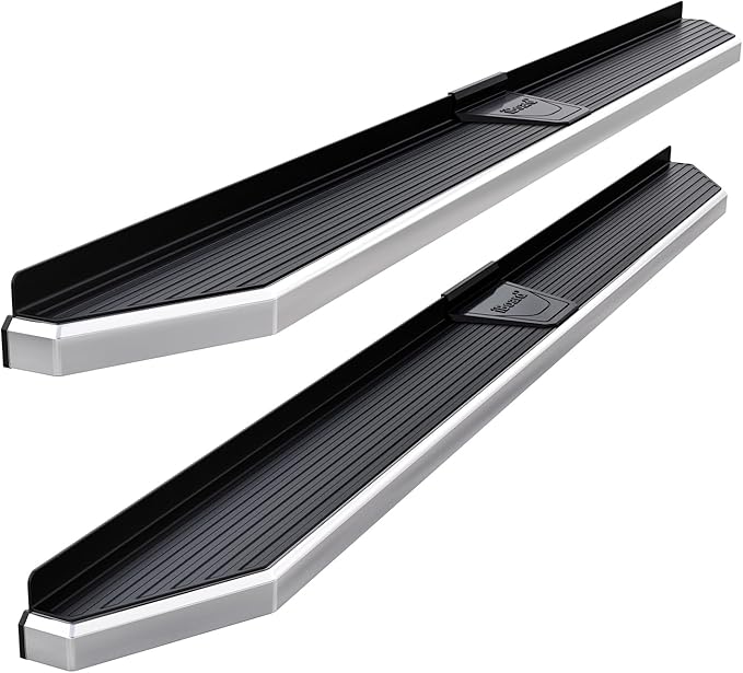 APS Polished Running Boards Style Compatible with Ford Ranger 2019-2026 SuperCrew Cab 4-Door (Side Steps Side Bars) 6in Wide 304 Stainless Steel