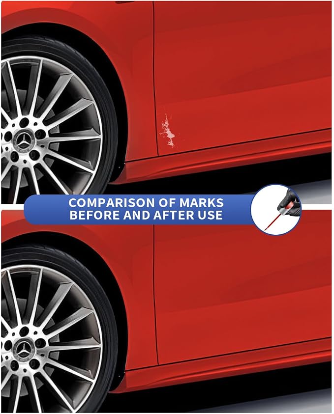 590/3590 Mars Red Touch Up Paint Compatible with Mercedes-Benz Exact Match–Chips and Nicks Touch Up
