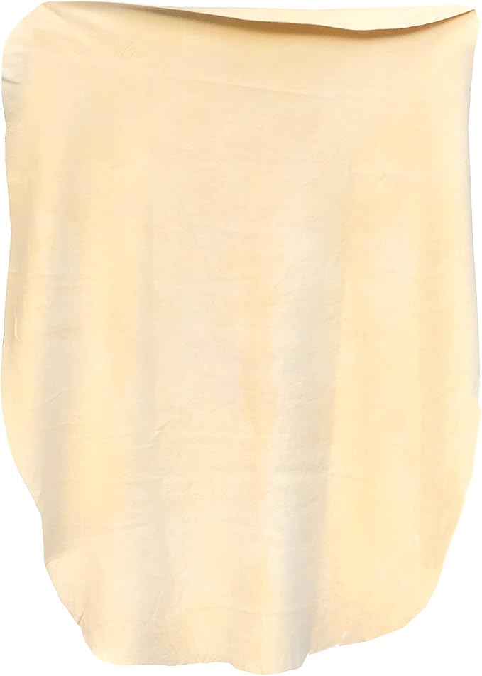 SHEEPSKIN ELITE Chamois Drying Cloth Car Drying Towel Real Leather Super Absorbent Fast Drying Natural Chamois Car Wash Cloth Accessory (5 sq ft)