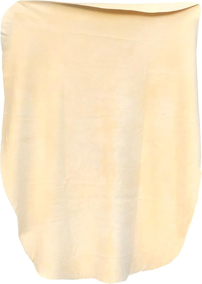 SHEEPSKIN ELITE Chamois Drying Cloth Car Drying Towel Real Leather Super Absorbent Fast Drying Natural Chamois Car Wash Cloth Accessory (5 sq ft)