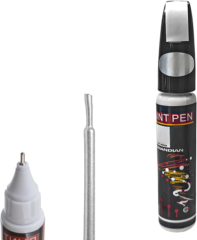 Touch Up Paint for Cars, Two-In-One Auto Body Scratch Repair Gloss Fill Pen, Professional Easy & Quick Scratch Remover Paint Pen for Most Vehicles, Car Accessories (White Pearl)