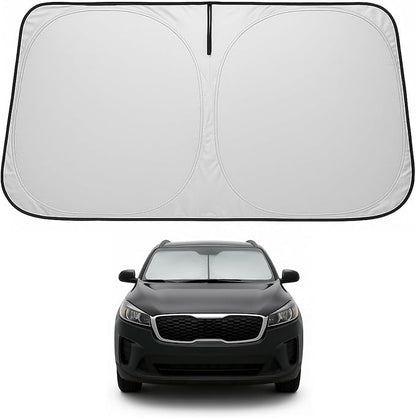 Proadsy 2026 Upgrade Front Windshield Sun Shade Foldable Sunshade Protector Custom Fit 2015-2020 Kia Sorento Accessories