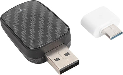 Wireless Adapter for Plug and Play Stable Connection Fast Converts Wired to Wireless for Dongle (Carbon Fiber Pattern R5031)
