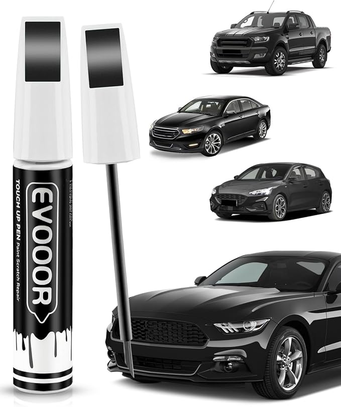 UA/UD/M6373/M6877 Black Ebony Touch Up Paint for Ford – Exact Match 2 in 1 Paint Pen for Chips and Nicks Repair