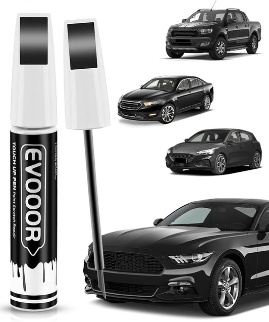 UA/UD/M6373/M6877 Black Ebony Touch Up Paint for Ford – Exact Match 2 in 1 Paint Pen for Chips and Nicks Repair