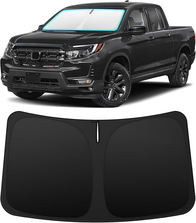 INSAUTO Custom Fit Windshield Sun Shade Accessories for Honda Ridgeline 2017-2026, Foldable Front Window Sunshade, UV & Heat Reflector, Keeps Interior Cool, Includes Storage Bag