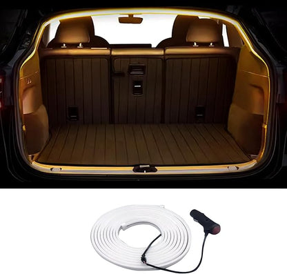Tlyard Trunk LED Lights Strip for Tesla Model Y 2020-2025 Back Interior Frunk Lightning Waterproof &High Brightness Strip for Tesla Model Y Accessories Warm White