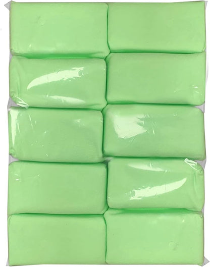 Detailer's Preference Suede Scratch-Free & Streak-Free Microfiber Coating Applicators, Minimal Absorption to Save Wax & Coatings with Hidden Stitching & Ergonomic Design, Green, 10-Pack