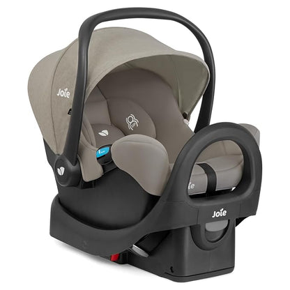 Joie Baby, Rue Lightweight Infant Car Seat & Anti-Rebound Base, Side-Impact Protection, 5-Point Harness, and UPF 50+ Canopy for Newborns and Infants (Dove)