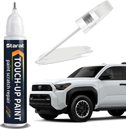Ice Cap(040) Touch Up Paint Pen for Toyota 2-in-1 Quick & Easy Car Scratch Repair Kit Exact OEM Match for Avalon/RAV4/Camry/Corolla/Highlander/Prius/Sequoia/Sienna/Tacoma