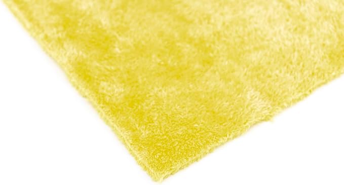 The Rag Company - Eagle Edgeless 350 (5-Pack) Professional Korean 70/30 Blend Super Plush Microfiber Detailing Towels, 350GSM, 16in x 16in, Yellow