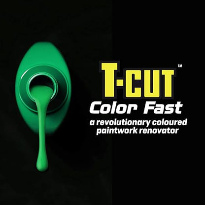 T-Cut Color Fast 3-in-1 Paint Restorer, Green - Scratch Remover, Ceramic Car Wax & Color Enhancer - Removes Swirls & Oxidation, 17 oz