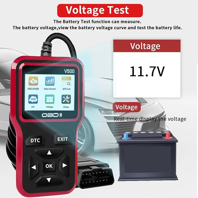 OBD2 Scanner Diagnostic Tool - Check Engine Light Code Scanner Tool with Reset, DTC, Data Stream, I/M Readiness, Car & Truck Scan Tool for All Vehicles Since 1996, escaner automotriz