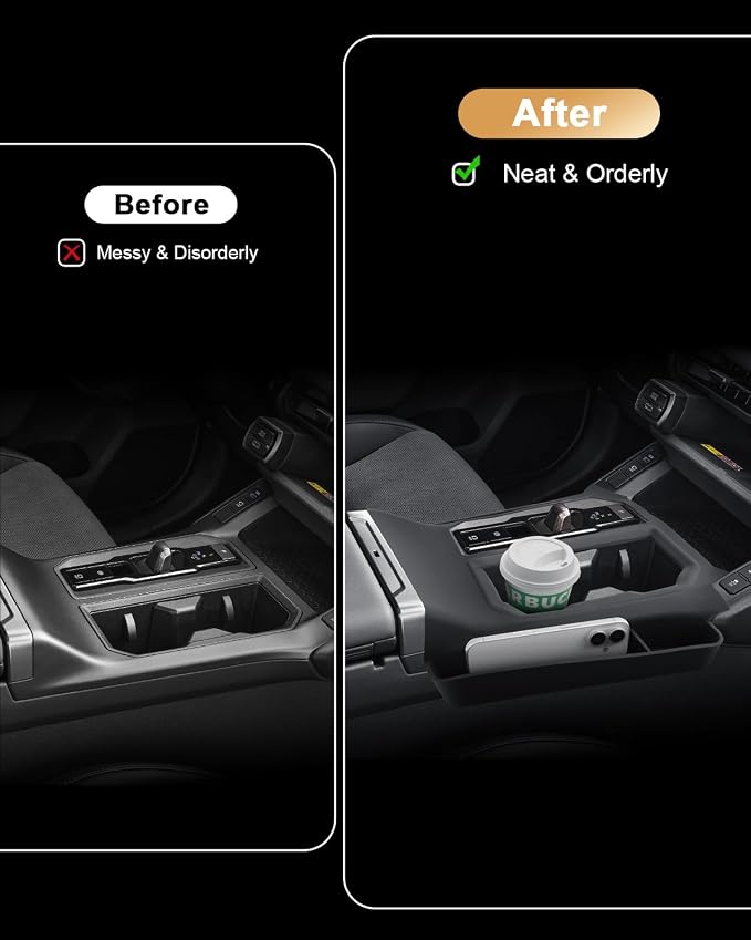 ECOZEN Center Console Organizer Tray For 2026 Toyota RAV4 - Silicone Cover Center Console Anti Scratch Protective Pad Pocket Storage Tray For 2026 RAV4 Interior Accessories