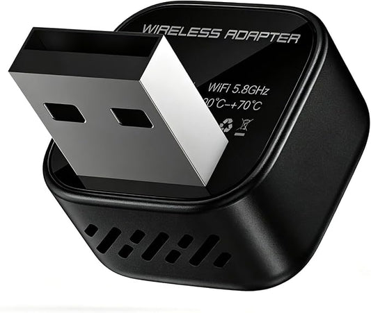Wireless CarPlay Adapter, Low Latency Dongle for iPhone 15/14/13, Plug & Play, One-Click Switch,5s Auto Reconnect, Seamlessly Switches Between Two Phones Stable Connection, Compatible with 2018+ Cars