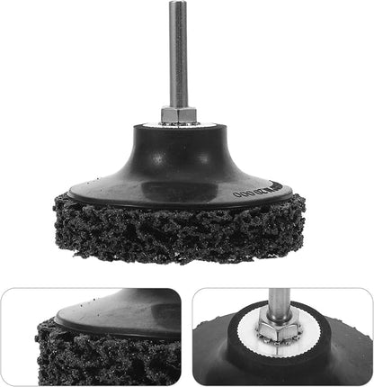 Sturdy Vehicle Tire Grinding Tool with Metal and Nylon Buffing Wheel for Automotive Maintenance and Refurbishment Projects, Wear-Resistant Abrasive Tire Buffer for Efficient Rust