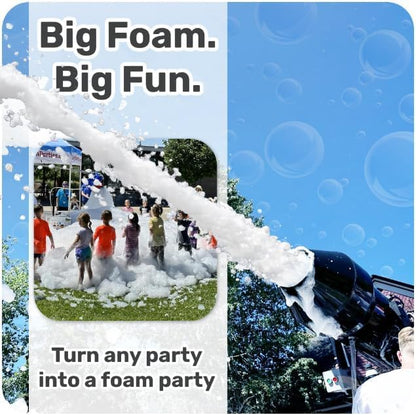 Foam Powder Pack of 4, Makes up to 480 Gallons of Party Fun for Bubble Cannons, It's a hit with the FOAMO and Other Small Party Foam Makers