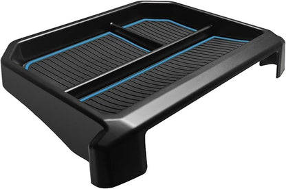 Muslogy Dashboard Storage Box for 2024 2025 2026 Tacoma & 2025 2026 4Runner Accessories Center Console Organizer w/ 8-inch Screen for SR SR5 TRD PreRunner TRD Sport Off-Road Pro Trailhunter (Blue)
