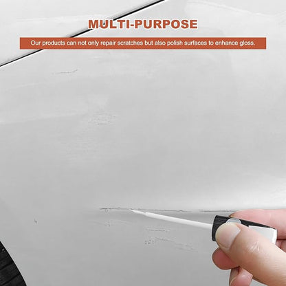 Touch Up Paint for Cars, Two-In-One Auto Body Scratch Repair Gloss Fill Pen, Professional Easy & Quick Scratch Remover Paint Pen for Most Vehicles, Car Accessories (Pure White)