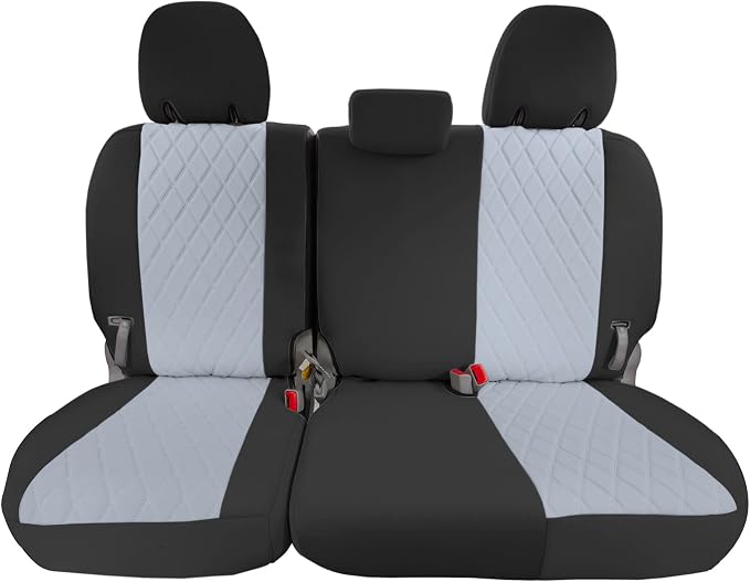 FH Group Custom Fit Car Seat Covers Specifically Made for 2011-2020 Toyota Sienna 7-8 Seater with Ultraflex Neoprene Water Resistant Automotive Seat Covers - 3rd Row Gray