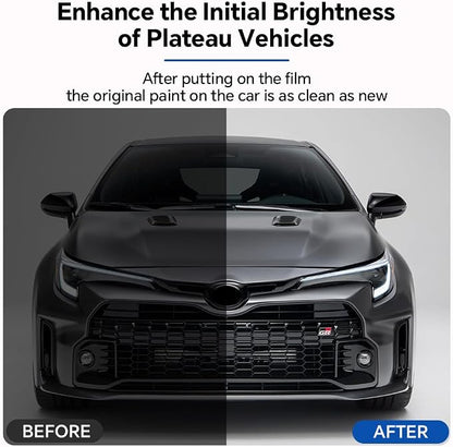 for Toyota Corolla GR 2023-2024 TPU Clear 9Mil Pre-Cut Paint Protection Film Car Vinyl Wrap,PPF Transparent Protective Anti-Scratch Self Adhesive Waterproof Car Wrap Film,for Hood Film