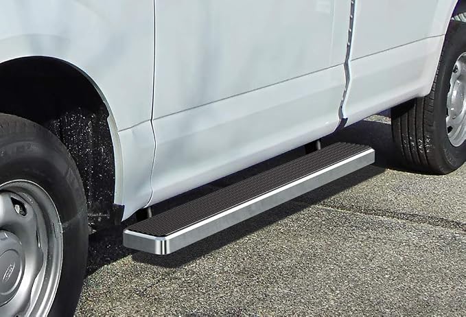 APS Running Boards 6 inches Compatible with Ford F150 2015-2026 Regular Cab & F-250 F-350 Super Duty 2017-2026 304 Stainless Steel (Nerf Bars Side Steps Side Bars)